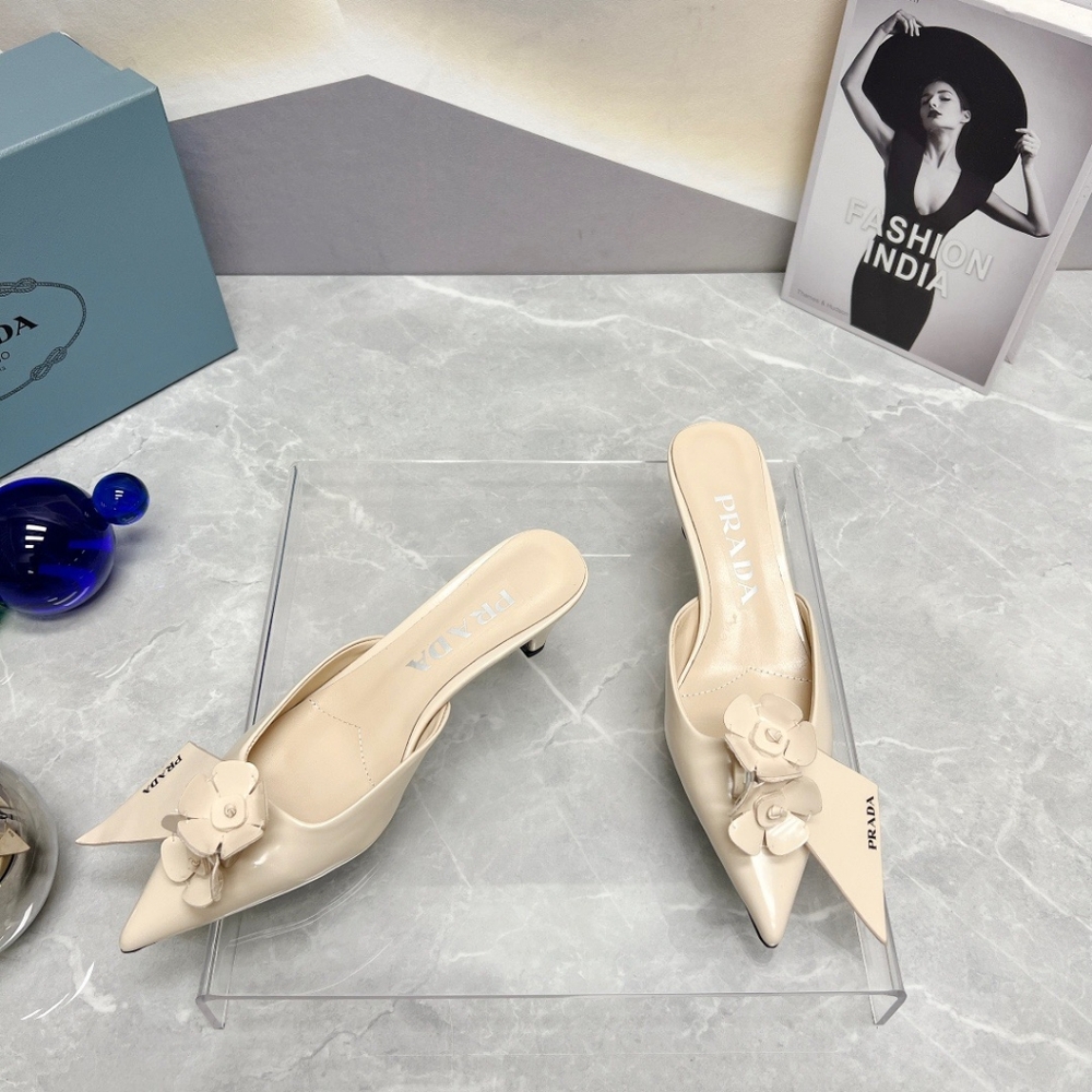 Prada Pointed Toe Mule Shoes - Picture 5 of 6